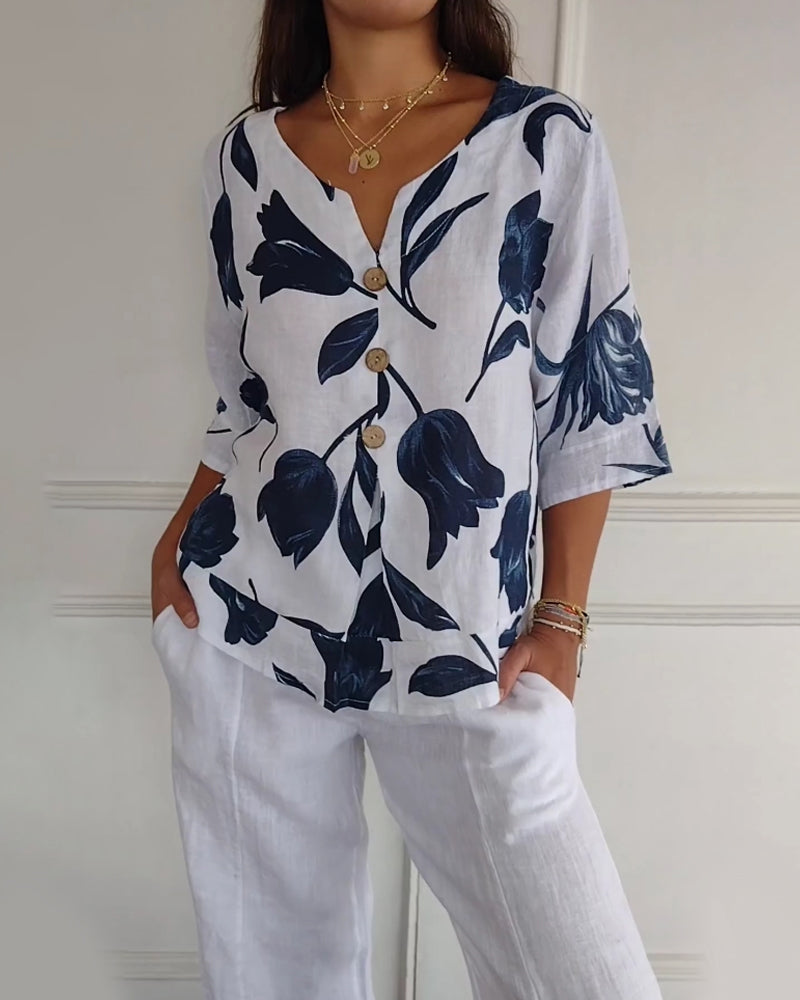 Camisa Floral - Colección 2025