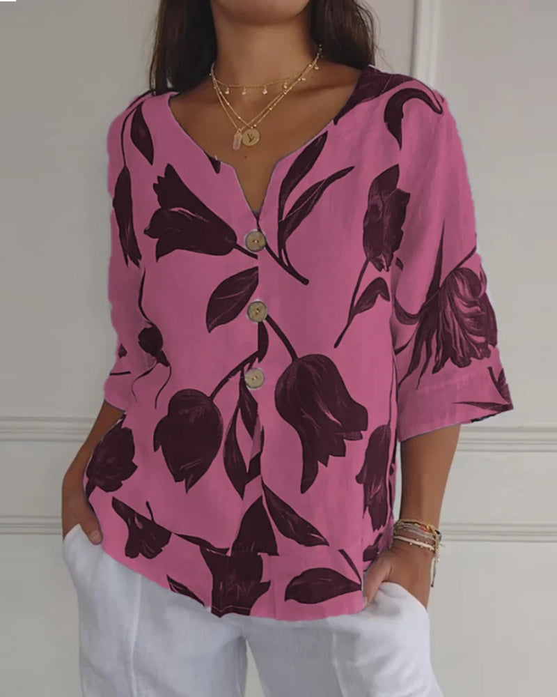 Camisa Floral - Colección 2025