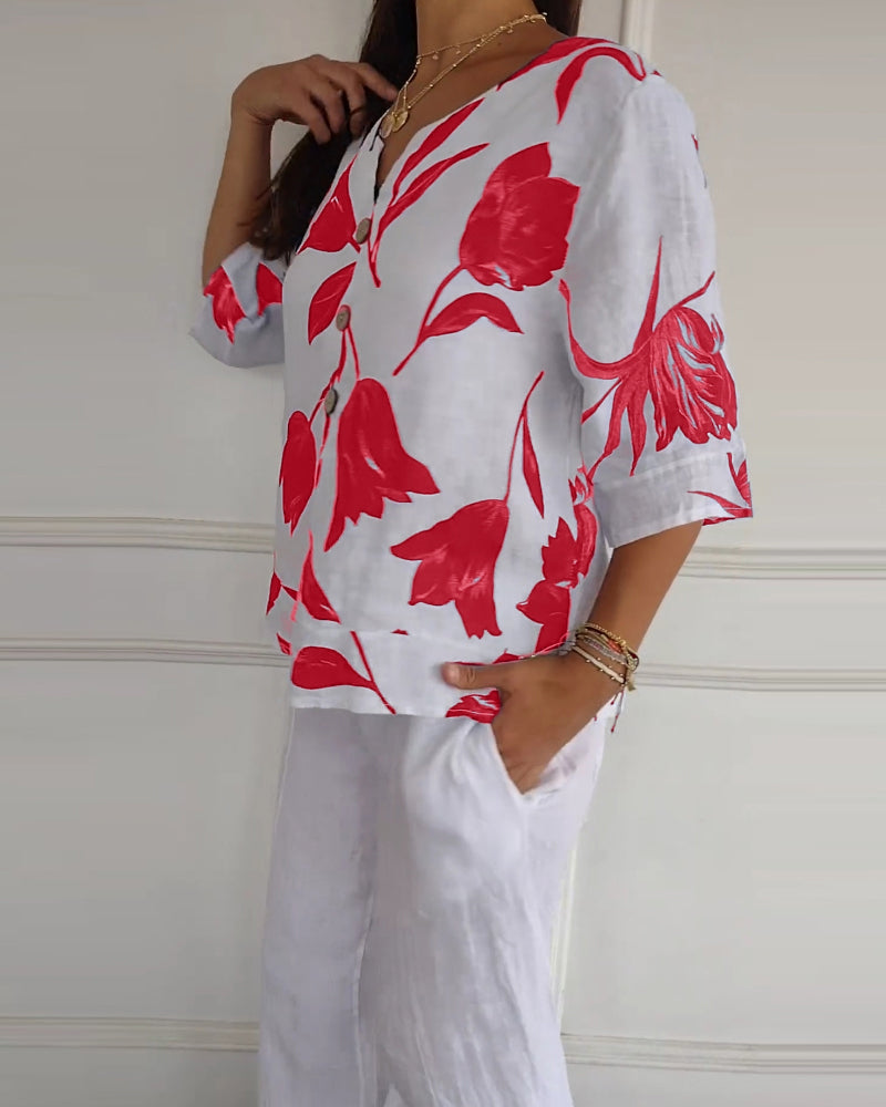 Camisa Floral - Colección 2025
