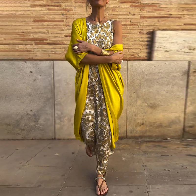 Vestido Rubí + Cárdigan de Regalo - Colección 2025