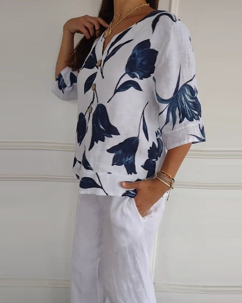 Camisa Floral - Colección 2025