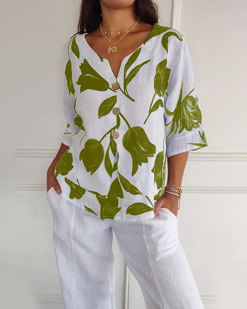 Camisa Floral - Colección 2025