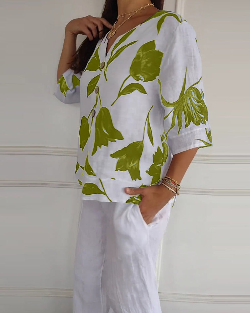 Camisa Floral - Colección 2025